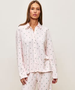 Patterned jersey pyjama set;