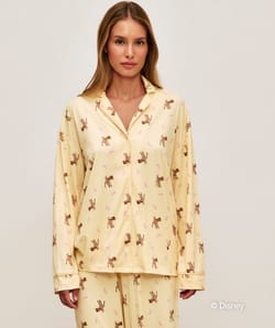 Bambi ribbed jersey shirt;