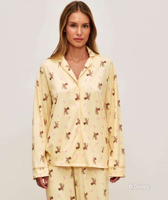 Chemise en jersey c&ocirc;tel&eacute; Bambi;
