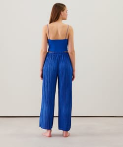 Pantalon large plissé;