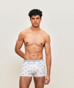 Printed animal cotton boxer;