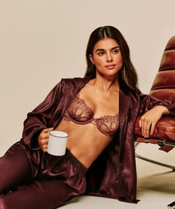 Satin shirt;
