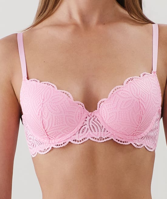 Sujetador push-up de encaje;