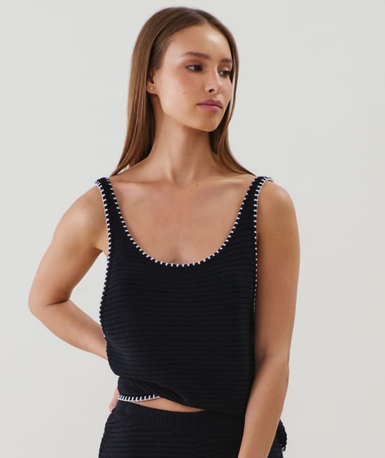 Gehaakte tanktop;