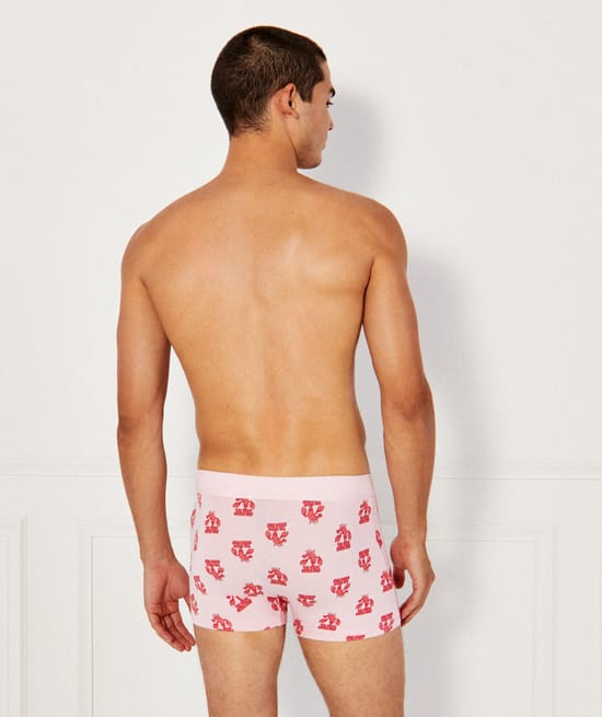Patterned cotton boxers;