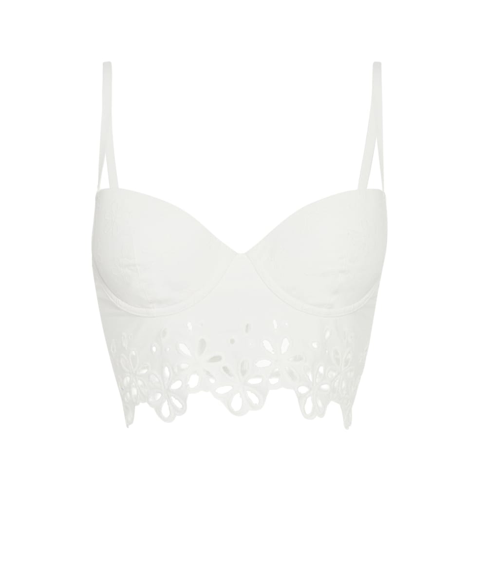 Bustier met borduurwerk;