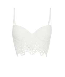 Bustier met borduurwerk;