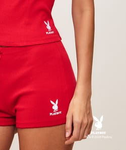 Shorts de algod&oacute;n con patr&oacute;n de Playboy;