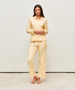 Set chemise &agrave; manches longues et pantalon en jersey ;