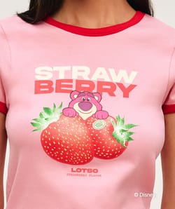 T-shirt Lotso en jersey avec motif fraise;