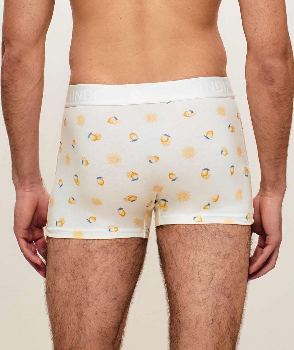 Boxer en coton motifs citrons;