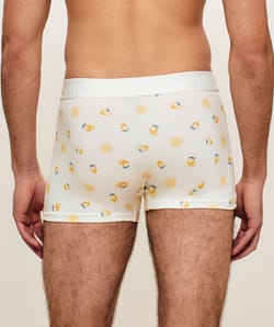 Boxer en coton motifs citrons;