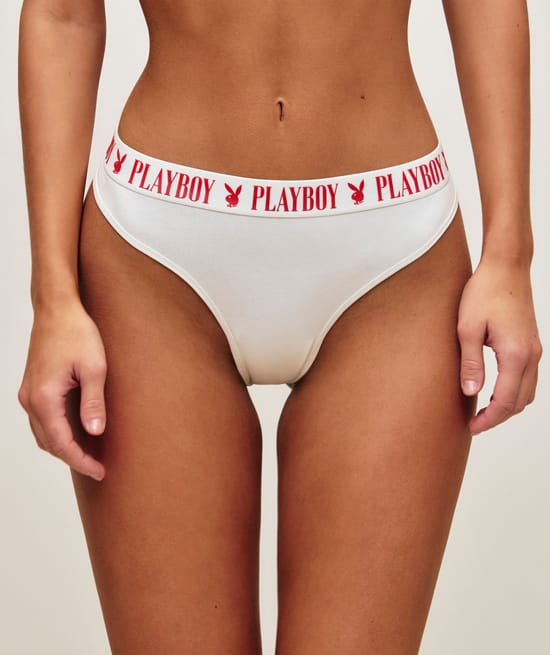 Playboy cotton thong;