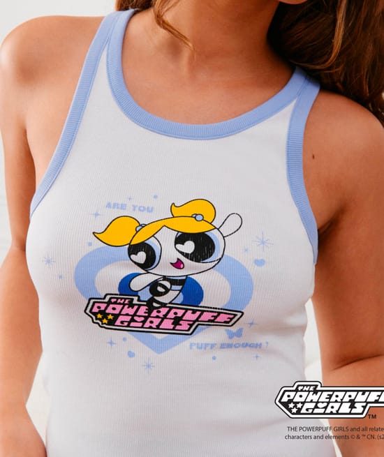 Super Nana jersey vest top;
