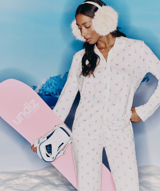 Patterned jersey pyjama set;