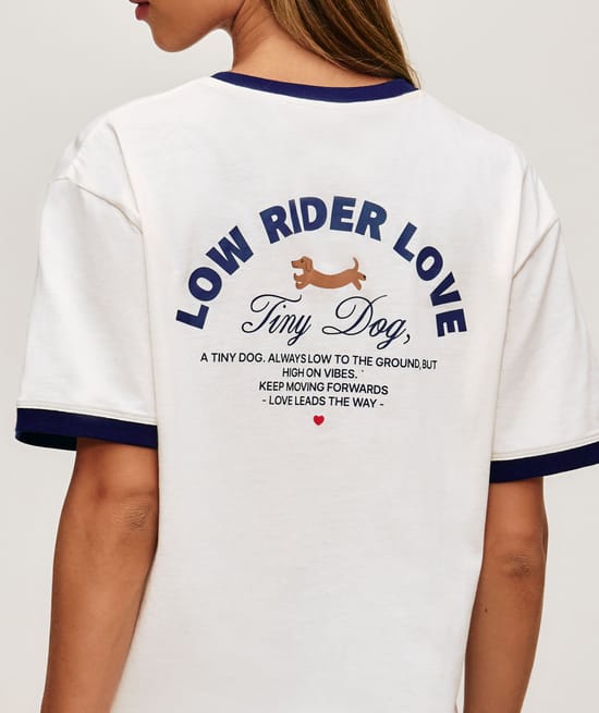 jersey t-shirt with dachshund print;