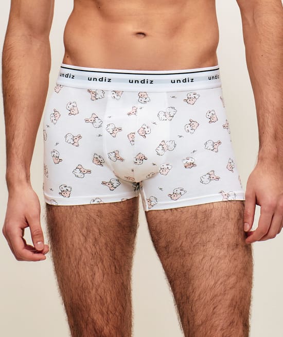 Printed animal cotton boxer;
