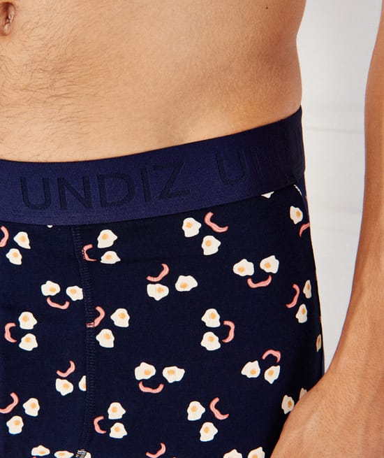 Patterned cotton boxers;