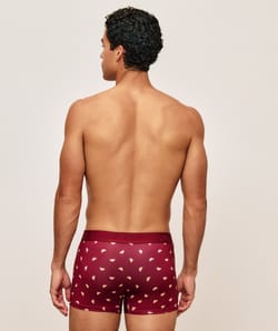 Boxer en microfibre imprim&eacute; croissant;