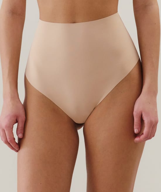 Culotte taille haute en microfibre;