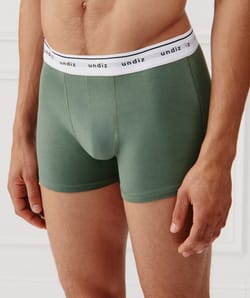 Effen katoenen boxershort;