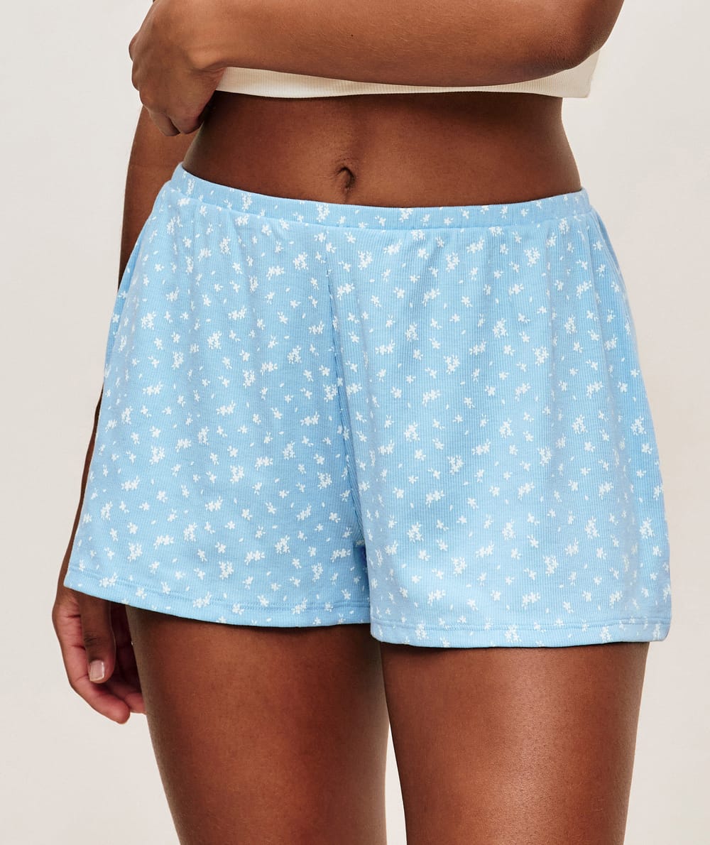 Short en jersey côtelé;