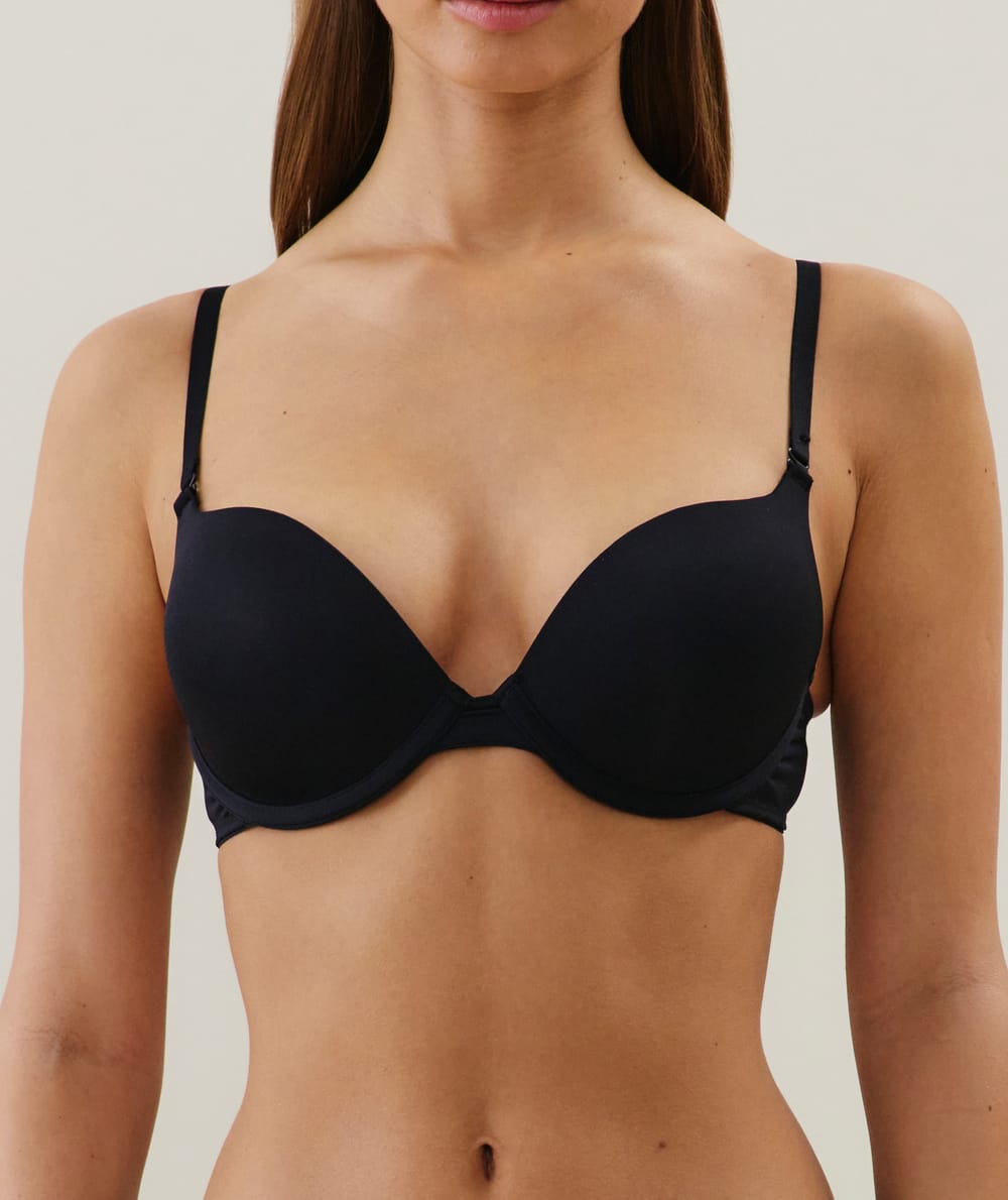 Soutien-gorge ultra push-up en microfibre;
