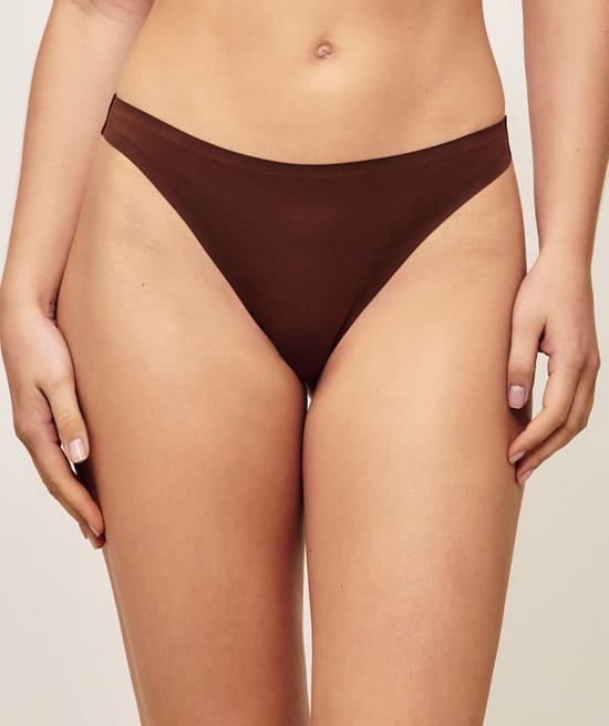 Pack of 3 seamless thongs;