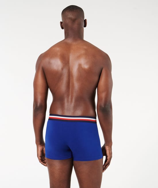 Plain cotton boxer shorts;