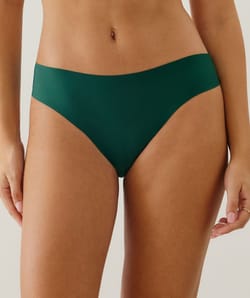 Culotte en microfibre et dentelle;