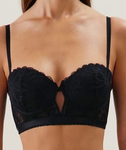 Bustier push-up de encaje;