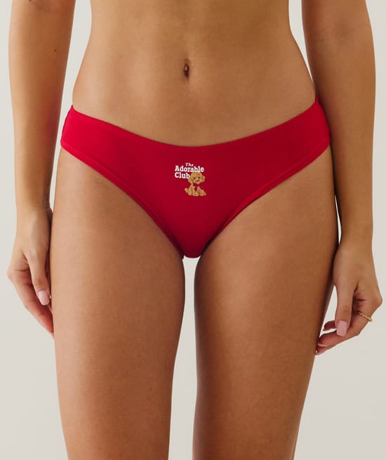 Pack of 3 patterned cotton knickers;