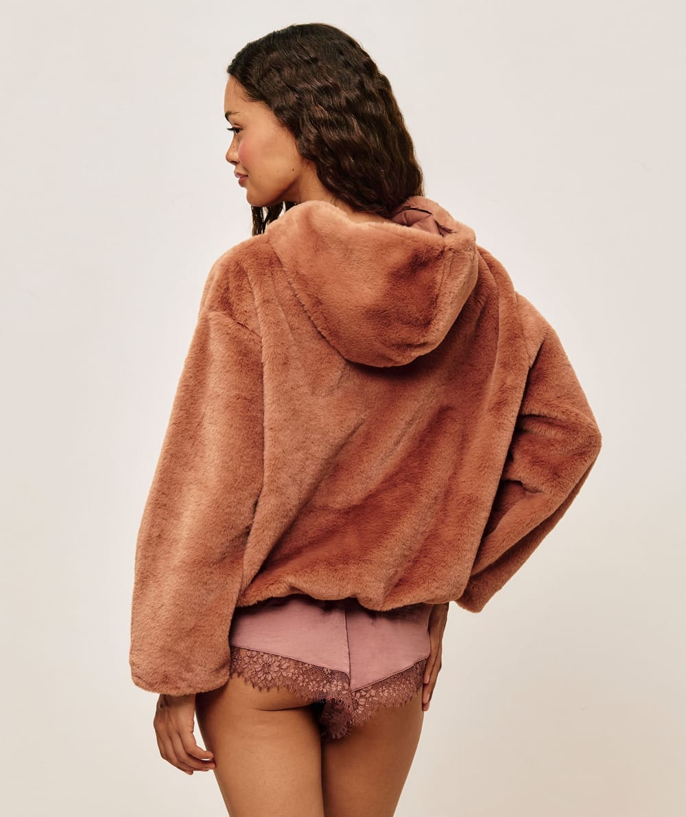 Veste polaire &agrave; capuche;