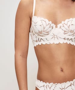 Soutien-gorge corbeille en dentelle;
