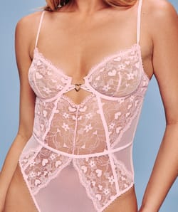 Lace bodysuit;