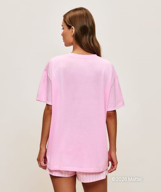 Barbie Jersey t-shirt and shorts set;