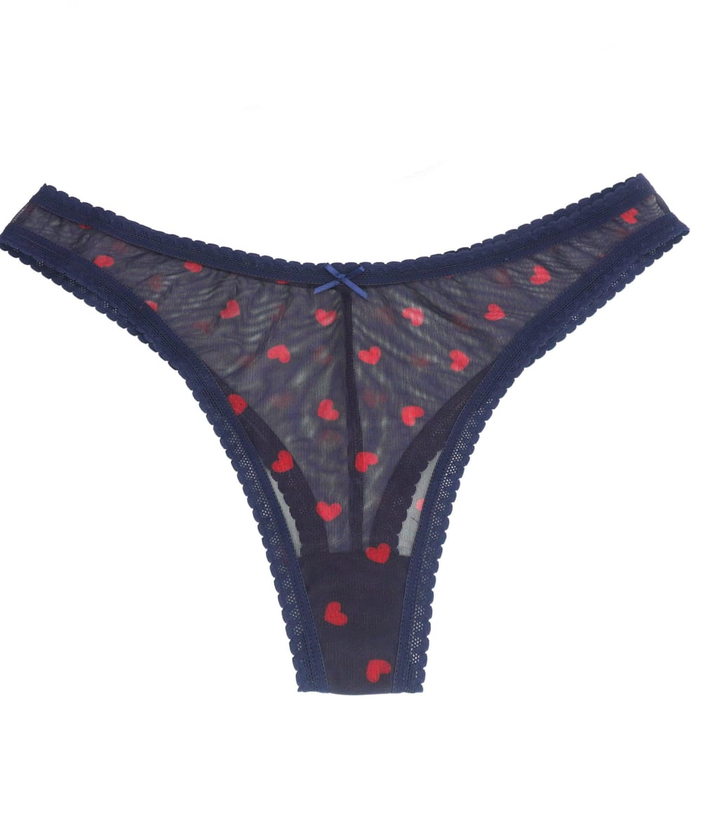 Tanga en mesh;