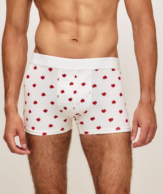 Printed cotton boxer apples;