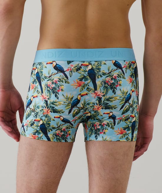 Patterned boxer shorts;