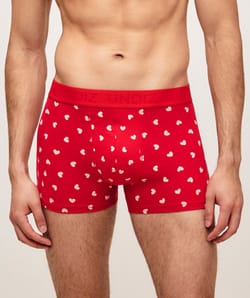 Boxer en coton motifs coeurs;