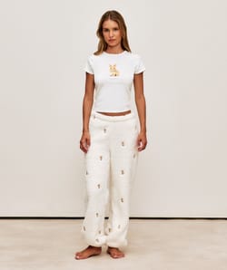 printed rabbit T-shirt;