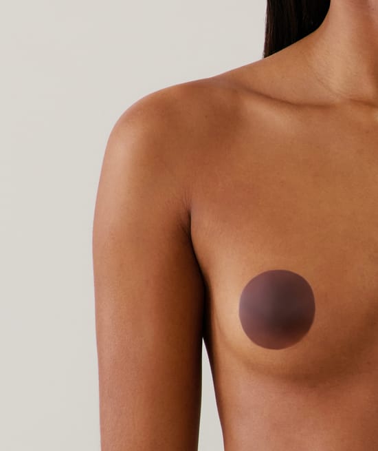 Nipple covers chocolate;