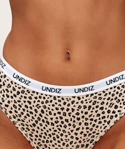 Leopard cotton knickers;