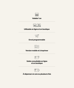 Carte Cadeau D&eacute;mat&eacute;rialis&eacute;e - 100 &euro;;