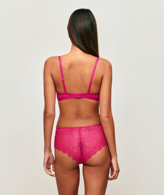 Soutien-gorge push-up en dentelle;