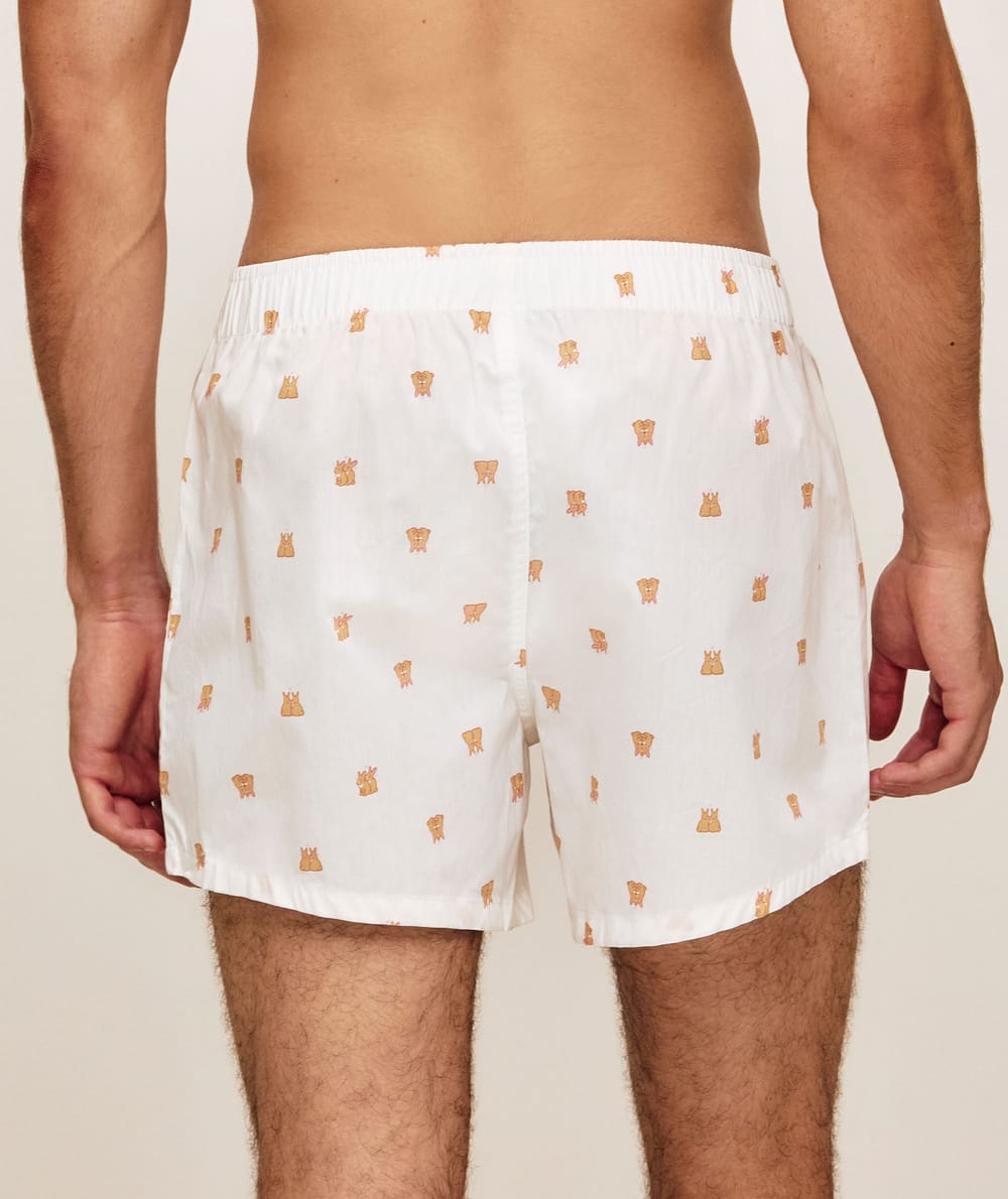 Boxers de algod&oacute;n con estampado de conejos;