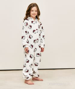 Combinaison sherpa Hello Kitty enfant;