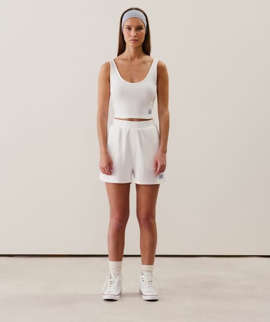 Top blanc cassé;