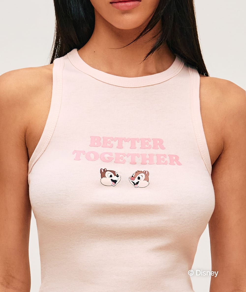 Tic and Tac jersey tank top;
