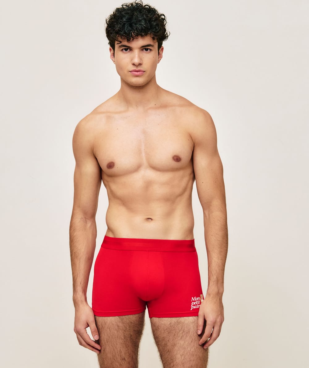 Boxer en coton motif ourson "Mon petit pain;